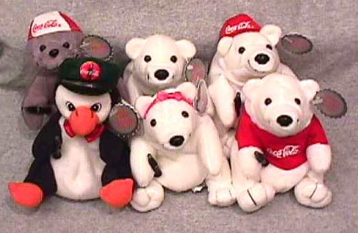 coca cola seal beanie baby